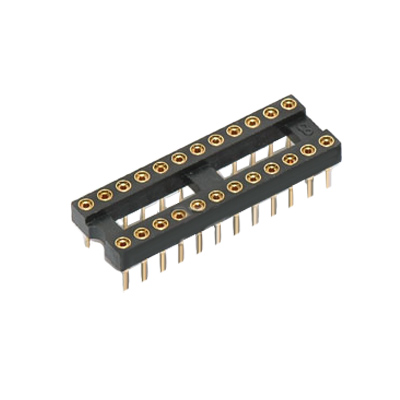 IC Socket DIP 2.54 mm, 24P (machined pin)