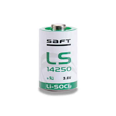 Lithium Cylindrical Battery SAFT, 1/2AA (LS14250), 3.6V, Li-SOCI2