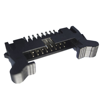 Connector IDC 50P, PCB box header, male, lock
