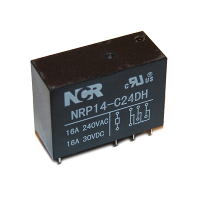Relay NRP14, 24VDC, 16A/240VAC, 16A/30VDC, SPDT