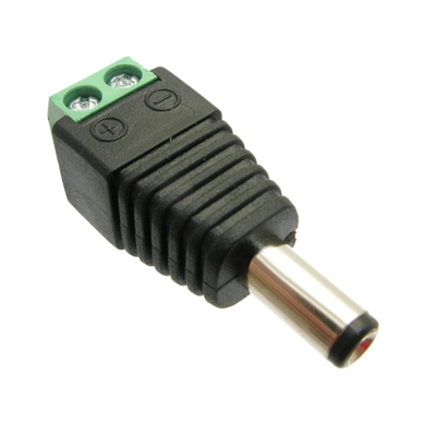 DC Power Jack female, (5.5x2.1x11 mm), screw terminal
