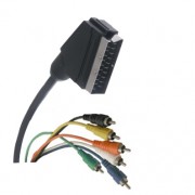 Image of Cable SCART male, 6x RCA male (OD:9 mm) CCS, 1.5 m