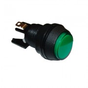 Image of Arcade Game Button Switch M24, OD:33 mm, (ON)-ON, 6A/250VAC, GREEN