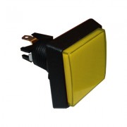 Image of Arcade Game Button Switch M24, 50x50 mm, (ON)-ON, 6A/250VAC, YELLOW