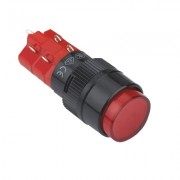 Image of Illuminated Push Button Switch M16, OD:18 mm, 2NO/2NC, 5A/250V, 2A/24V, 12V RED