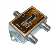 Image of RF TV Splitter, 2 outputs, METAL, switched