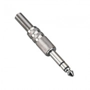 Image of 6.3 mm PLUG, male ST, cable type, METAL