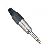 Image of 6.3 mm PLUG, male ST, cable type, solid mode, METAL/PVC