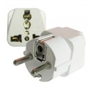 Image of Power Socket Adapter SCHUKO male, UNI-mode female