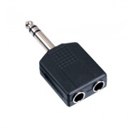 Image of Adapter 6.3 mm male ST, 2x6.3 mm female