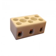Image of Terminal Block 3P wire to wire, 4 mm2, CERAMIC