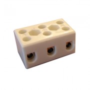 Image of Terminal Block 3P wire to wire, 10 mm2, CERAMIC
