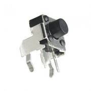 Image of Push Button Switch PCB 6x6 mm, L:4.85 mm, 2P (ON)-OFF, 50mA/12VDC, R/A