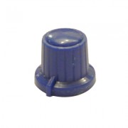 Image of Potentiometer Knob 18x15.5/OD:6 mm, ABS, BLUE 