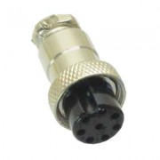 Image of Connector M16/IP40, 8P female, cable type