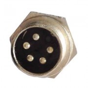 Image of Connector M16/IP40, 5P male, panel type