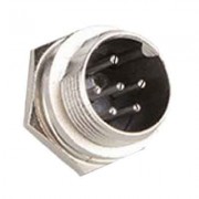 Image of Connector M16/IP40, 6P male, panel type