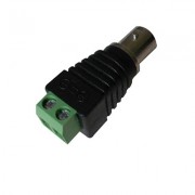 Image of BNC female, cable type, METAL/PVC, screw terminal