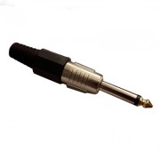 Image of 6.3 mm PLUG, male MO, cable type, solid mode, METAL/PVC