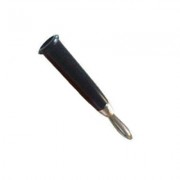Image of Banana PLUG, male, cable type, cone, BLACK