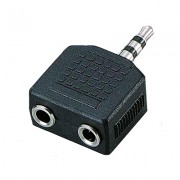 Image of Adapter 3.5 mm male ST, 2x 3.5 mm female
