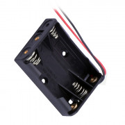 Image of Battery Holder AAA, (1 row x3 battery), 150 mm wire