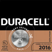Image of Lithium Button Cell Battery DURACELL, CR2016 (DL2016), 3V