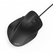 Image of Wired Mouse HAMA MC-500 Silent+Ergonomic, Black /182612