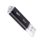 Image of USB Flash Memory 32GB USB2.0 SILICON POWER Ultima U02 Black