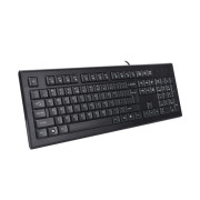 Image of Keyboard A4 Tech KR-85 Rounded Edge Keys, Black, USB