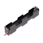Изображение за Държач за 4 батерии АА, (2 колони х2), кабел 150 мм