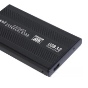 Image of HDD 2.5“ USB 3.0 SATA Case Makki, Wavy Black Alu