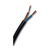 Image of Power Cable 2x0.75 mm2, H03VV-F BC, round type, BLACK