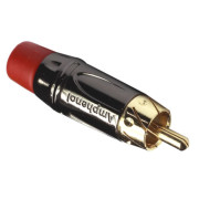 Image of RCA male, cable type, AMPHENOL ACPL-CRD, RED