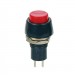 Push Button Switch M10, OD:15 mm, OFF-(ON), SPST, 1A/250VAC, RED