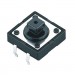 Push Button Switch PCB 12x12 mm, H:7.3 mm, 4P (ON)-OFF, 50mA/12VDC