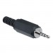 3.5mm PLUG, male ST, 3 channel, cable type, PVC