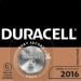 Lithium Button Cell Battery DURACELL, CR2016 (DL2016), 3V