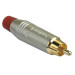 RCA male, cable type, AMPHENOL ACPR-SRD, RED