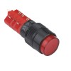 Illuminated Push Button Switch M16, OD:18 mm, 3NO/3NC, 5A/250V, 2A/24V, 250V RED