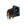 DC Power Jack male, PCB type, (5.5x2.1 mm), R/A