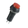 Push Button Switch M12, OD:18 mm, OFF-ON, SPST, Latching, 1A/250VAC, RED