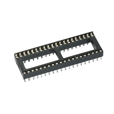 IC Socket DIP 2.54mm, 24P (stamped pin), 15.24 mm