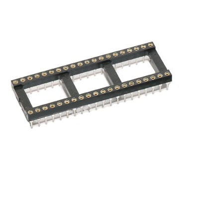 IC Socket DIP 2.54 mm, 24P (machined pin), 15.24 mm