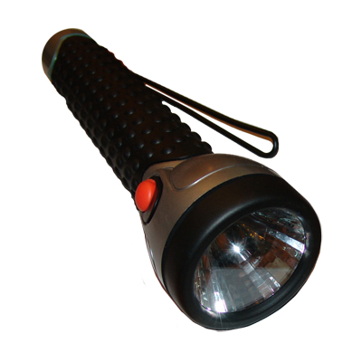 Torch Light, rubber handle, (3xD)