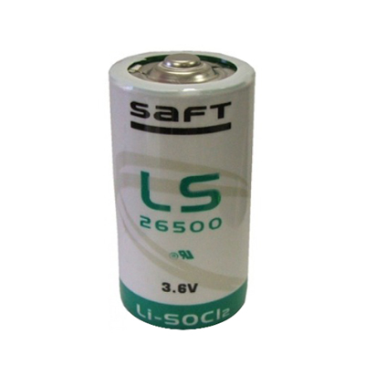 Lithium Cylindrical Battery SAFT, C (LS26500), 3.6V, Li-SOCI2