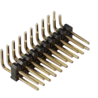 PIN Header 2.54 mm, 2x40P, PCB type, male angled 90°