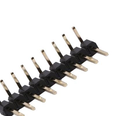 PIN Header 2.54 mm, 1x40P, PCB type, male angled 90° (4.25x10 mm)
