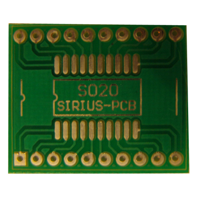 Adapter board SO 20 (25.4x20.3 mm)