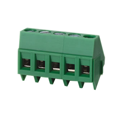 Terminal Block 2P CR, 5 mm, 10A/250V, 2.5 mm2, cage clamp, angled 45°